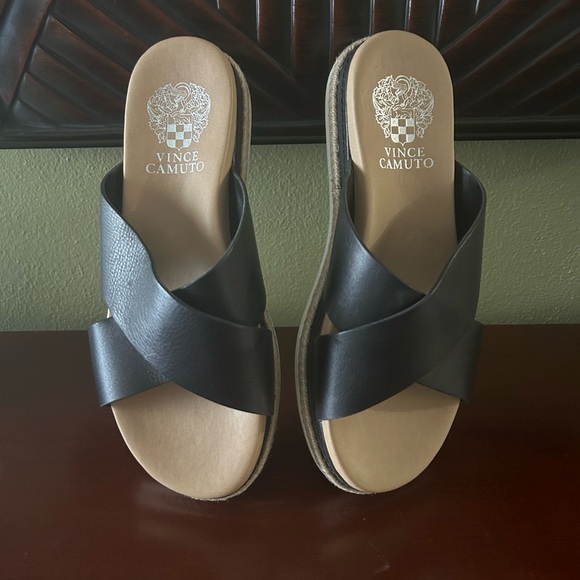 Vince Camuto Crossband Slide Sandals - Picture 3 of 9